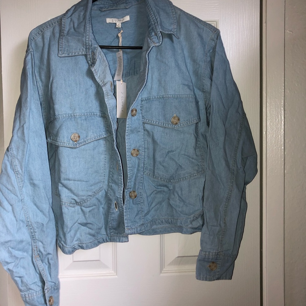 New Z supply sun seeker cropped denim jacket